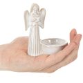 Angel bowl decoration with small figure and round tealight holder 10cm 3pcs | Floristik24.ie