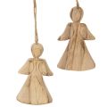 Floristik24 Angel figurine for hanging on Christmas tree, 10cm, 12 pieces