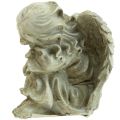 Floristik24 Angel for the Grave Cream Grave Angel Sleeping Angel 6×5.5×8cm