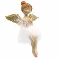Floristik24 Deco ballerina angel edge seat Ø11.5 H15cm 2pcs