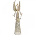 Floristik24 Decorative angel figure with garland Christmas metal 13 × 8.5cm H40cm