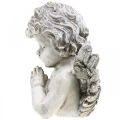 Floristik24 Praying angel, funeral floristry, bust of angel figure, grave decoration H19cm W19.5cm