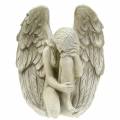 Floristik24 Deco angel grave decoration 16.5cm × 12cm H19cm