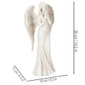 Angel figurine standing and praying, decoration, 36cm | Floristik24.ie
