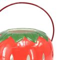 Floristik24 Strawberry lantern ceramic lantern with handle H14cm