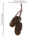 Natural alder cones, loose, for decoration, 3cm, 300g, natural brown. | Floristik24.ie