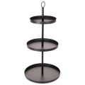 Floristik24 Three-tiered metal round serving stand for multi-tiered table decoration, 61cm