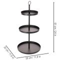 Three-tiered metal round serving stand for multi-tiered table decoration, 61cm | Floristik24.ie