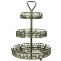 Metal tiered serving stand,