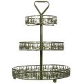 Metal tiered serving stand,