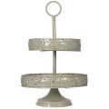 Decorative tiered serving tray