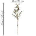 Artificial eucalyptus branch decoration, branch arrangement, 3 pieces | Floristik24.ie