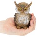Owl figurine, small sitting owl, decoration, 11cm | Floristik24.ie