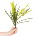 Artificial fern branch, artificial green plant for decoration, 45cm | Floristik24.ie