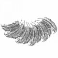 Floristik24 Feathers for decorating, scattered decoration, metal feathers, jewelry making silver L8cm 10pcs
