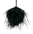 Floristik24 Feather ball black for hanging Ø12cm