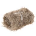 Floristik24 Faux fur trim for decoration and crafts, 15x180cm, 2 pieces