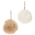 Floristik24 Decorative pom-pom for hanging, fluffy fur ball, 7cm, 6 pieces
