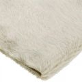 Floristik24 Table runner faux fur beige, table band decorative fur 15×200cm