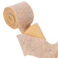 Felt tape, two-tone pot holder made of wool felt, orange/multicolored, 15cm x 5m | Floristik24.ie