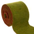 Floristik24 Wool felt tape as a two-tone pot band for floristry, green/red, 15cm x 5m