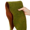 Wool felt tape as a two-tone pot band for floristry, green/red, 15cm x 5m | Floristik24.ie