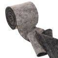 Two-tone wool felt pot hinge, grey/black, 15cm x 5m | Floristik24.ie