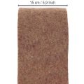 Two-tone felt tape made of wool felt, 100% wool, purple/brown, 15cm x 5m | Floristik24.ie