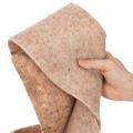 Wool felt felt ribbon, two-tone, sold by the meter for creative projects, brown/white, 15cm x 5m | Floristik24.ie