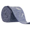 Floristik24 Felt ribbon wool ribbon decorative fabric blue feathers wool felt 15cm 5m