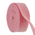 Floristik24 Felt ribbon 7.5cm x 5m pink