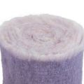 Floristik24 Felt ribbon Franzi wool felt wool ribbon purple 2-colored 15cm 4m