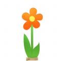 Floristik24 Felt flower orange 87cm