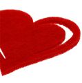 Floristik24 Felt hearts 5.5cm red 90p