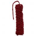 Floristik24 Felt cord fleece Mirabell 25m dark red