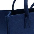 Floristik24 Felt bag dark blue 38cm x 20cm x 24cm