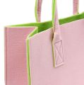 Floristik24 Felt bags light pink 40cm x 25cm x 20cm