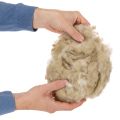 Natural beige sheep's wool, loose, for crafting and decorating, 250g | Floristik24.ie