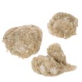 Natural beige sheep's wool, loose, for crafting and decorating, 250g | Floristik24.ie