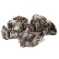Floristik24 Sheep wool decorative natural wool gray mottled loose 250g