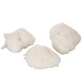 Loose sheep's wool, natural wool, white melange, versatile, 250g | Floristik24.ie