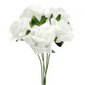 Floristik24 Foam Rose Ø 3.5cm white 48 pcs