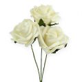 Floristik24 Foam Rose Ø6cm Cream 27 pcs