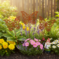 Flower plug metal rust butterfly decoration 10×7cm 3pcs | Floristik24.ie