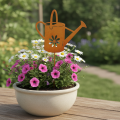 Flower plug metal rust decoration watering can 10x8.5cm 4 pieces | Floristik24.ie