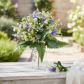 Artificial flower decorative bouquet, daisies and lilac, deceptively realistic, 40cm, table decoration, room decor | Floristik24.ie