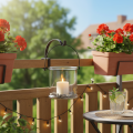 Glass hanging lantern Ø12cm H12.5cm 2pcs | Floristik24.ie