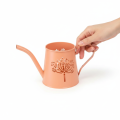 Metal decorative watering cans, orange dandelion design, tealight holders, 12cm, 2 pieces | Floristik24.ie