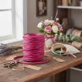 Paper cord 6mm 23m pink | Floristik24.ie