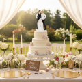Cake topper of a male couple with cake, 16.5cm | Floristik24.ie